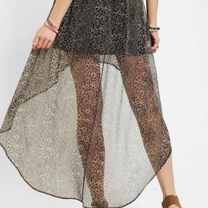 Ecote Skirts - Brown with black design skirt Ecote Skirts - Brown with black design skirt